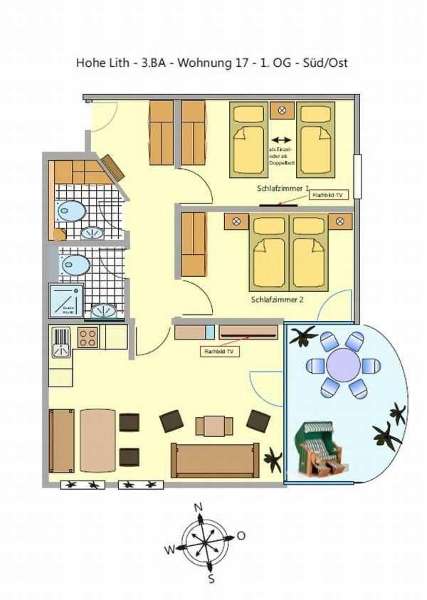 Appartamento Hp Touristik - Residenz Hohe Lith Neu 3 1 2 Cuxhaven Esterno foto